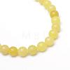Round Dyed Natural Topaz Jade Bead Strands G-R345-8mm-10-2