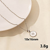 304 Stainless Steel Geometric Pendant Necklaces IQ6554-11-1