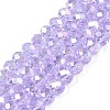 Electroplate Glass Beads Strands EGLA-A044-T6mm-B17-1