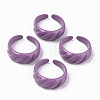 Spray Painted Alloy Cuff Rings RJEW-T011-31B-RS-1