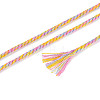 22M Rainbow Color Macrame Cotton Cord OCOR-T017-07M-3