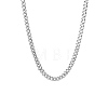 201 Stainless Steel Curb Chain Necklaces for Men NJEW-Q336-08C-P-1