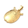 304 Stainless Steel Pendants STAS-F336-09G-02-2