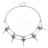Vintage Gothic Alloy Raven Skull Choker Necklaces for Women WGB02EE-01-6