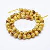 Natural Gold Tiger Eye Beads Strands G-K203-84-8mm-2