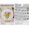 DIY Bouquet Pattern Embroidery Kit DIY-O021-15B-6