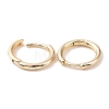 Brass Huggie Hoop Earrings KK-D063-04LG-2