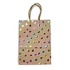Rainbow Color Stamping Kraft Paper Gift Tote Bags ABAG-K005-01F-1