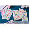 8 Sheets 8 Style Creative Fluorescent Arm Removable Temporary Tattoos Paper Stickers STIC-TA0002-02-17
