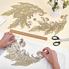 Gold and Silver Thread Silk Embroidered Sequins DIY-WH0816-144A-3