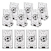 15Pcs Football Pattern Paper Bakery Bags ABAG-TA0002-32A-1
