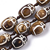 Tibetan Style dZi Beads Strands TDZI-R001-03A-1
