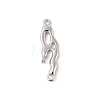 925 Sterling Silver Irregular Shaped Chandelier Component Links STER-D288-01P-1