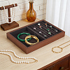 Rectangle Wood Jewelry Trays for Earrings AJEW-WH0880-84B-4
