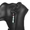 Gemstone Dangle Earrings for Women EJEW-JE07211-2