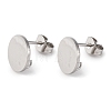 304 Stainless Steel Stud Earring Findings STAS-D371-02P-04-1