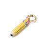 Spray Painted Brass Pendants KK-CBAEB58-07D-2