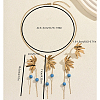 Stainless Steel & Plastic Imitation Pearl Flower Tassels Earrings & Necklaces & Rings Sets for Women DQ9834-1-2