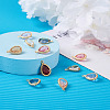 Cheriswelry 48Pcs 8 Colors  Faceted Resin Rhinestone Pendants RESI-CW0001-18-14