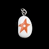Brass Enamel Pendants KK-CBA10BC-03B-1