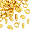 50Pcs Tibetan Style Alloy Tube Bails TIBE-TAD0001-01G-2