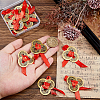 12Pcs 6 Style Brass Coin Pendant Decorations AJEW-FH00027-3