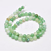 Natural Striped Agate/Banded Agate Bead Strands G-G962-6mm-02-3