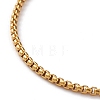 Vacuum Plating 304 Stainless Steel Box Chain Anklets AJEW-AN00369-2