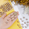 Handmade Polymer Clay Rhinestone European Large Hole Beads with Silver Color Plated Brass Cores FPDL-PA0001-02E-3