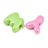AB Color Plated Opaque Acrylic European Beads AC-CBAE09B-02-2