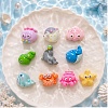 Marine Organism Opaque Resin Cabochons RE-CBAB663-04-1