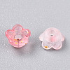 Frosted Transparent Acrylic Beads X-OACR-N137-72E-3