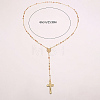 Vintage 304 Stainless Steel Round Rosary Bead Necklaces VJ4936-2-3