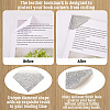 Glitter Imitation Leather Book Corner Protectors AJEW-TAC0038-03A-12