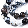 Natural Fire Crackle Agate Beads Strands G-N326-92-3