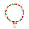 Christmas 304 Stainless Steel Enamel Charm Bracelets UB9806-2-1