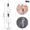 Natural Black Onyx Pendant Decorations PALLOY-PH01588-2