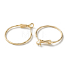 Brass Hoop Earrings KK-WH0054-35B-2