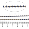 304 Stainless Steel Enamel Twisted Chains STAS-R100-40G-04-2