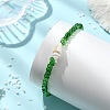 5Pcs Glass Seed Beads & Natural Sea Shell Stretch Bracelets for Women BJEW-JB13922-5