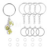 5Pcs 304 Stainless Steel Open Back Bezel Pendants STAS-TAD0001-01B-1
