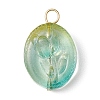 Transparent Glass Pendant X-PALLOY-JF02256-2