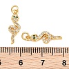 Brass Micro Pave Green Cubic Zirconia Pendants KK-Q085-04C-G-3