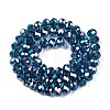 Electroplate Glass Beads Strands X-EGLA-A044-T8mm-B27-3