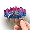 Natural Crystal Hair Combs PW-WGC6E88-04-1