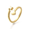 Brass Cuff Rings for Women RJEW-U044-U-4