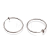 304 Stainless Steel Retractable Earrings STAS-O135-01G-03-2