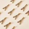 20Pcs Rack Plating Brass Micro Pave Cubic Zirconia Pendants KK-SZ0001-82-2
