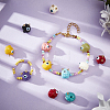 18Pcs 9 Colors Halloween Opaque Resin Beads RESI-CA0001-42-3