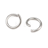 Tarnish Resistant 304 Stainless Steel Open Jump Rings STAS-N015-03-6x.0.8mm-4